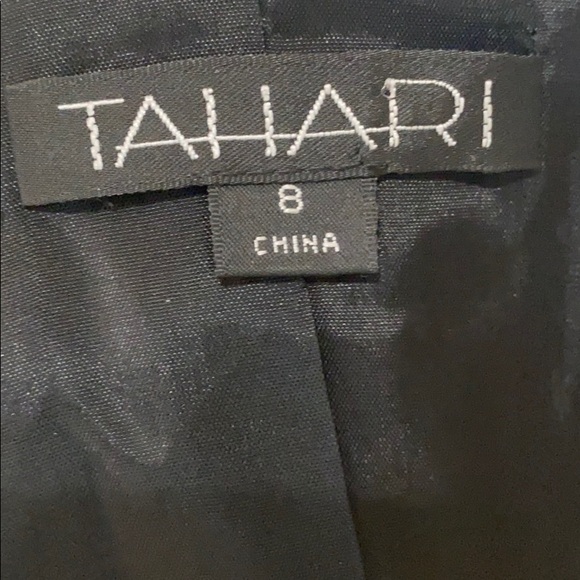 Tahari Wool Textured Bow Closure Blazer Black 8 - Picture 10 of 10